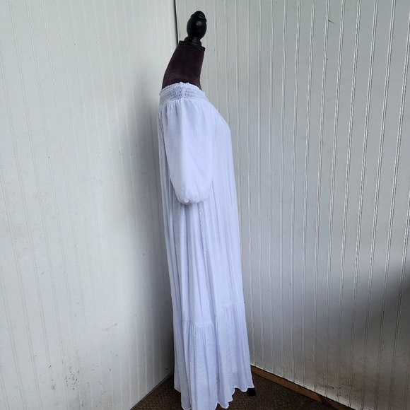 $65 NWT Marissa Olivia Midi Dress Womens Puff Balloon Sleeve Off The Shoulder S - Picture 4 of 11